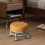Rotating Roller Stool Orange Heavy Duty 360 Swivel 8
