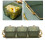 LOVIVER dried fruit plate with lid 3-grid green serving tray 7