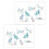 Cat-shaped rainbow prism glass stickers 2 pcs 4