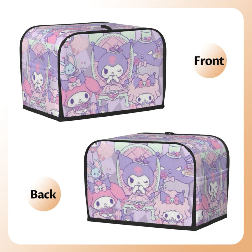 Kuromi toaster cover 2-slice polyester dust and fingerprint 1