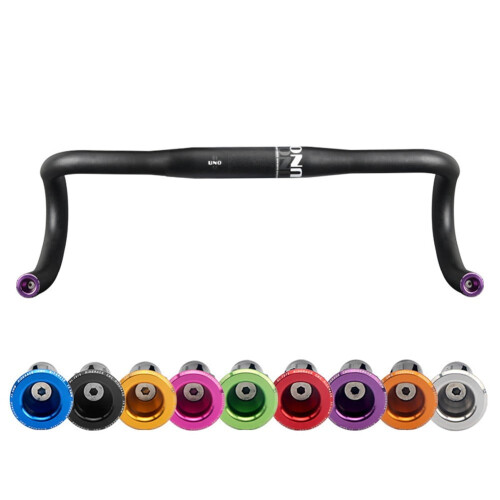 Bicycle Handlebar End Cap Aluminum Alloy 23.5mm Black 2