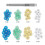 Dental composite polishing discs kit 80 pcs 3