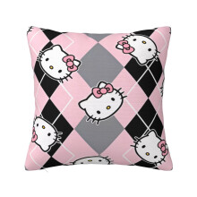 Dekoratívna obliečka na vankúš s kresleným motívom Hello Kitty, na dekoráciu pohovky/domácej izby, vyberte si obliečku na vankúš s