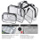 Clear PVC toiletry bag kit waterproof 3 pcs 5