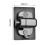 Wall-Mount Shower Head Holder with Hook Black Adjustable 2