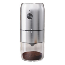 Moulin à café électrique portable à meules, mini moulin à café électrique rechargeable avec plusieurs réglages de broyage