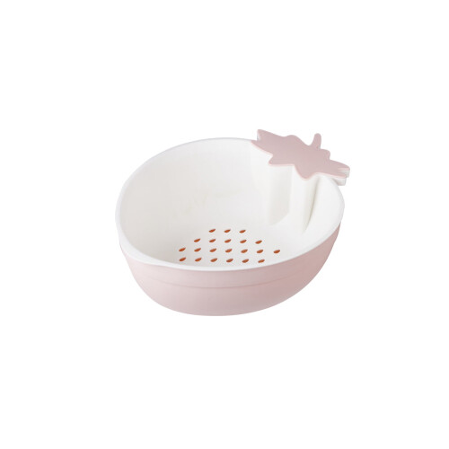 Double Layer Strainer Basket with Ergonomic Grip 1 Pack