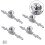 Glass Door Pulls for Kitchen Cabinets 4 pcs 2