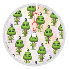 Grin-Ch Christmas Tree Skirt 36 Inch Rustic Holiday Decor