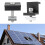 Solar Panel Mounting Clamp Black 35mm End and Middle 2