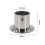 Steel Wardrobe Bracket Flange Rail Socket 2 pcs 3