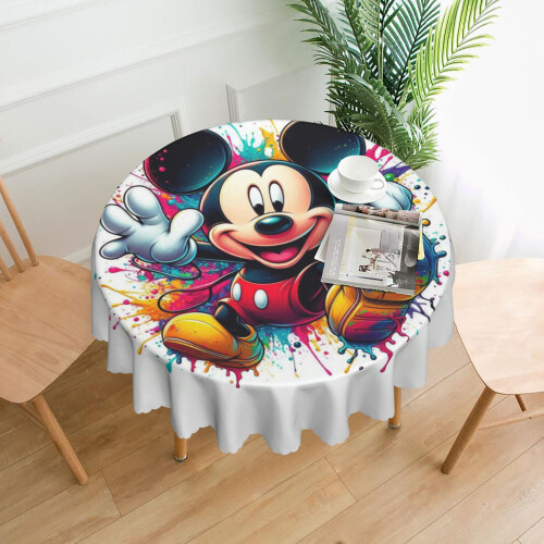 Mickey Mouse cartoon round tablecloth 60 inch 2