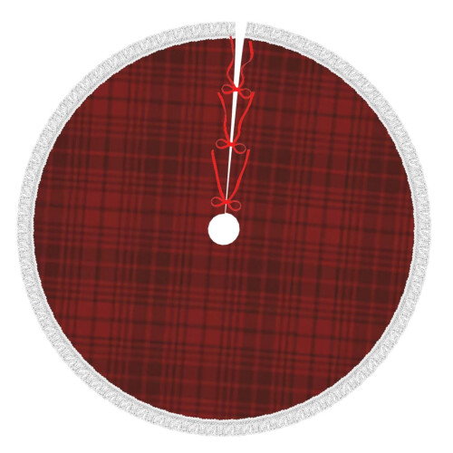 Christmas Tree Skirt Plaid 36 Inch