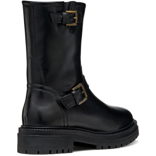 Geox (, ) Geox D Iridea D Leather Women's Black Boots 1