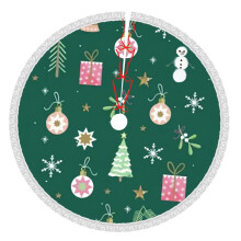 Christmas Tree Skirt 48 Inch Rustic Holiday Decor