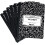 Black Marble Notebooks Hard Cover 6 Pack 200 Pages 4