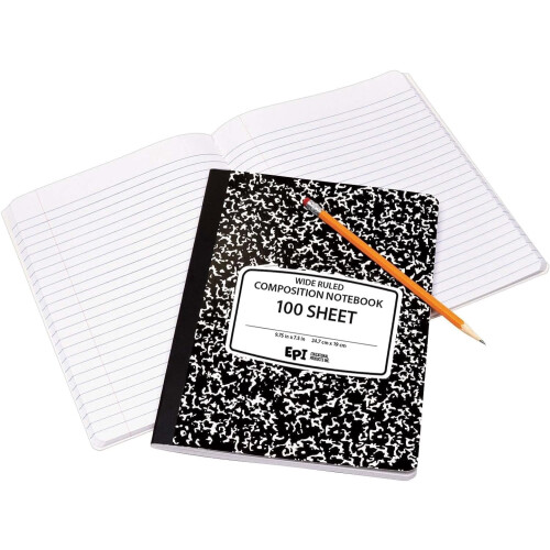 Black Marble Notebooks Hard Cover 6 Pack 200 Pages 2
