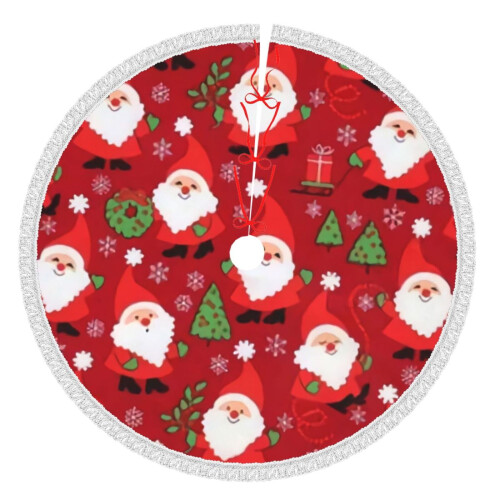 Christmas Tree Skirt 48 Inch Rustic Holiday Decor