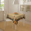 Halloween pumpkin tablecloth white square 6