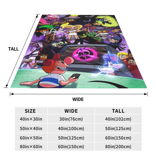 Billy & Mandy Throw Blanket Soft Plush 50x60 Inches 2