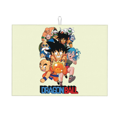 Dish Drying Mat Dragon Ball Z Microfiber 18x24 Inch