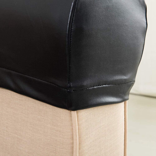 Armchair Arm Covers PU Leather Stretch 2 pcs 2