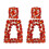Women's rhinestone geometric dangle stud earrings 3