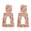 Women's rhinestone geometric dangle stud earrings 6
