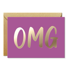 SWEETZER & ORANGE Congratulations Card with Gold Foil – 5”x7” Premium Greeting C