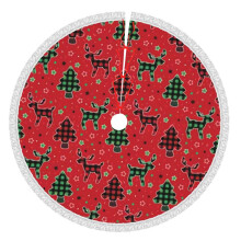 Christmas Tree Skirt 48 Inch Rustic Holiday Decor