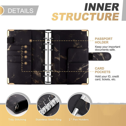 Budget Binder with Zipper Envelope and Cash Envelopes 1