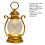 Gardenne LED hanging lantern retro style with hook 3