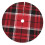 Christmas tree skirt plaid 48 inch thick rustic holiday 1