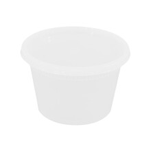 Disposable Plastic Soup Containers with Lids US Made 50 Pcs