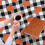 Orange Pumpkin Throw Blanket Black White Buffalo Plaid 6