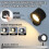 Lampes LED Rechargeables USB avec Télécommande 3 Températures de Couleur Luminosité Variable 360 Rotatif Installation Magnétique C 6