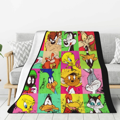 Looney Tunes plush throw blanket 80" x 60" 2