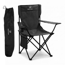 Green Haven Folding Camping Chair with Cup Holder & Carry Bag – Lightweight Port