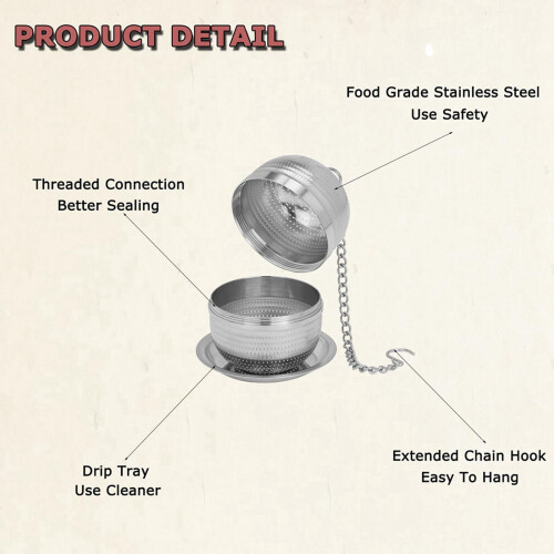 Stainless Steel Tea Infuser 2 pcs 1