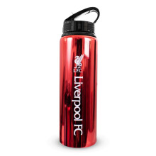 Hy-Pro Officially Licensed Liverpool F.C 750ml Aluminium UV Sports Water Bottle – Liverpool Water Bottle with Integrated Folding Straw - Neochrome F