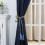 Decorative tassel rope hand tie backs black 3