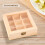 Wooden tea bag organizer chest with 9 compartments 5