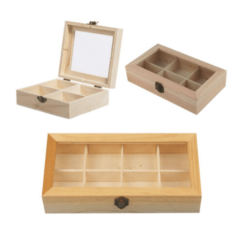 Wooden Display Cabinet with 8 Compartments 1