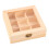 Wooden tea bag organizer chest with 9 compartments 8