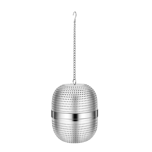 2X teinfuser, tesi i rustfrit stål, tesi med kugleformet net, til te, krydderier og de fleste kopper og tekander 1