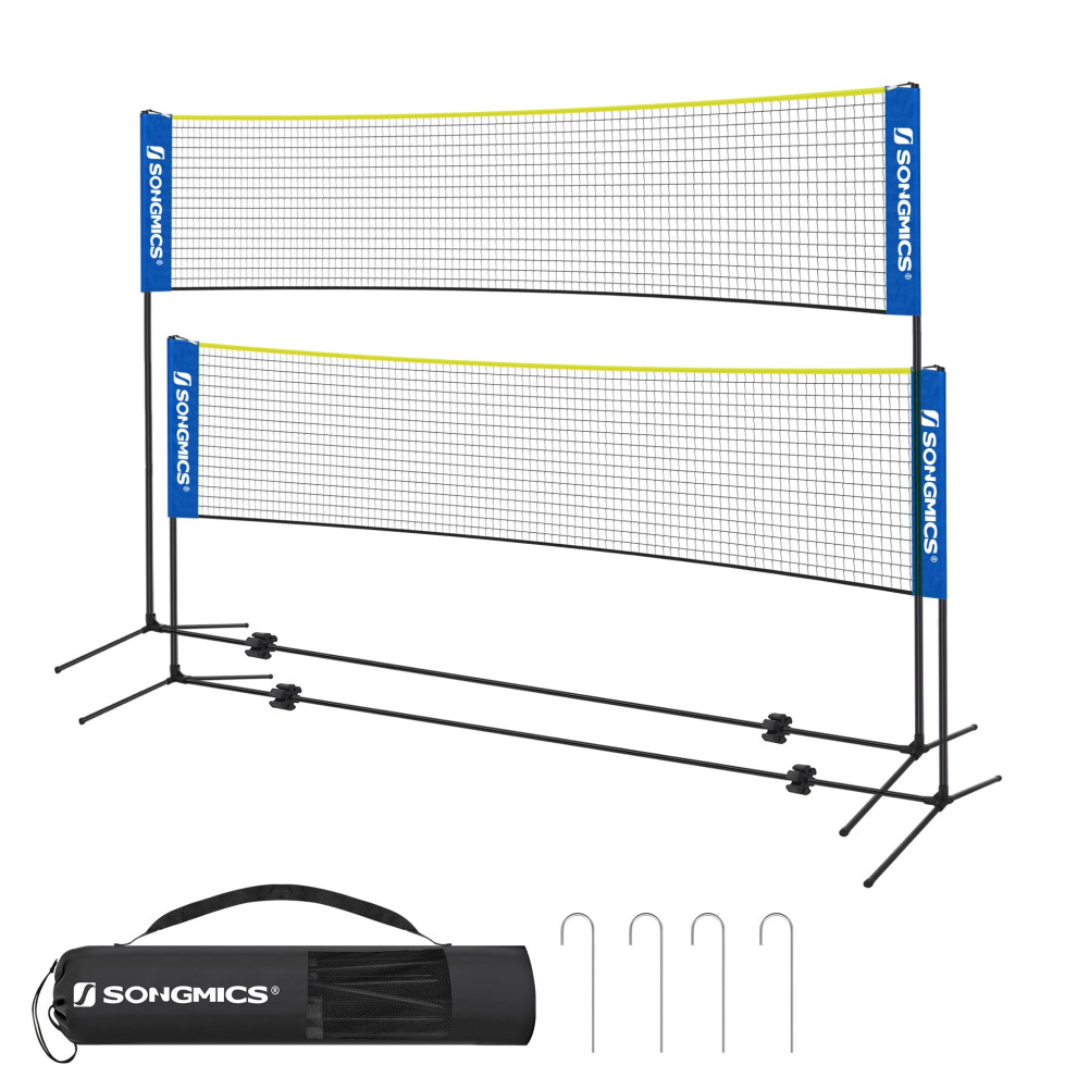 Photos - Badminton Songmics SYQ500Q02 5 m  Net, Volleyball Net, Adjustable Poles in Height 