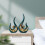Ceramic Statue Ornament Abstract Art Figurine 2 pcs 6