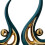 Ceramic Statue Ornament Abstract Art Figurine 2 pcs 7