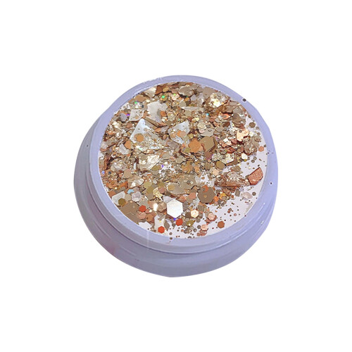 Pink nail art sequins box irregular reflective 1 set 1