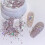 Pink nail art sequins box irregular reflective 1 set 4